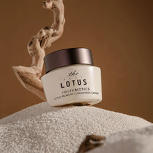 Load image into Gallery viewer, Lotus probiotic concentrate cream jar styled shot – fermented antioxidant microbiome moisturizer